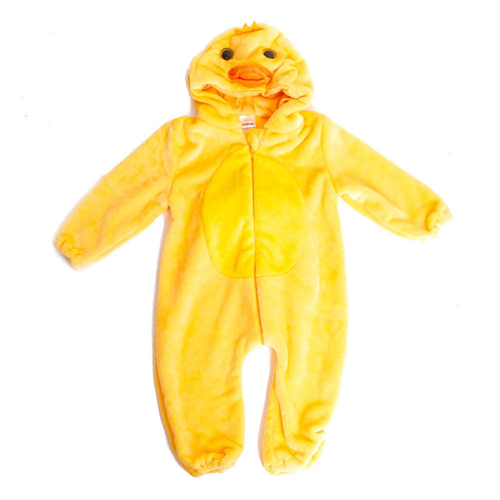Ducks Spirit, Yellow, Sets, Kids, Toddler, Ducky Costume, Full Zip, Romper, 807322